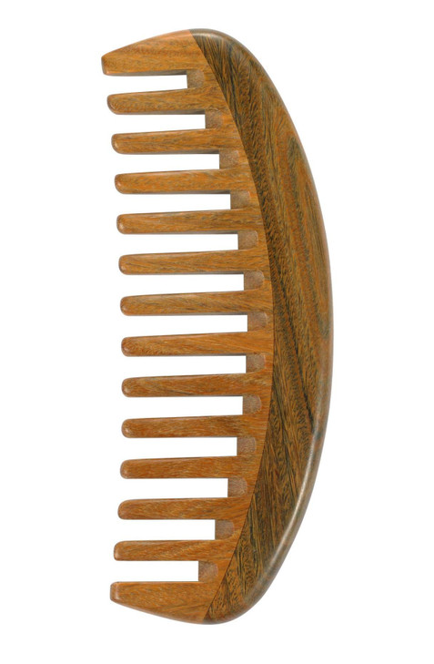 Louise Maelys Wooden Wide Tooth Comb for Curly Hair AntiStatic Sandalwood Hair Combs for Adults and Kids