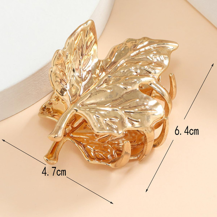 Maple Leaf Hair Claw Clips for Thin Hair Metal Hair Clips Maple Leaves Design Hairpin Gold Hair Barrettes Clamp Strong Hold Nonslip Big Hair Clip Hai online at globaldelivered