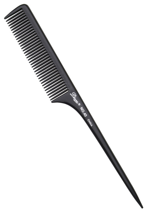 Diane 9 Thick Rat Tail Comb BoneBlack