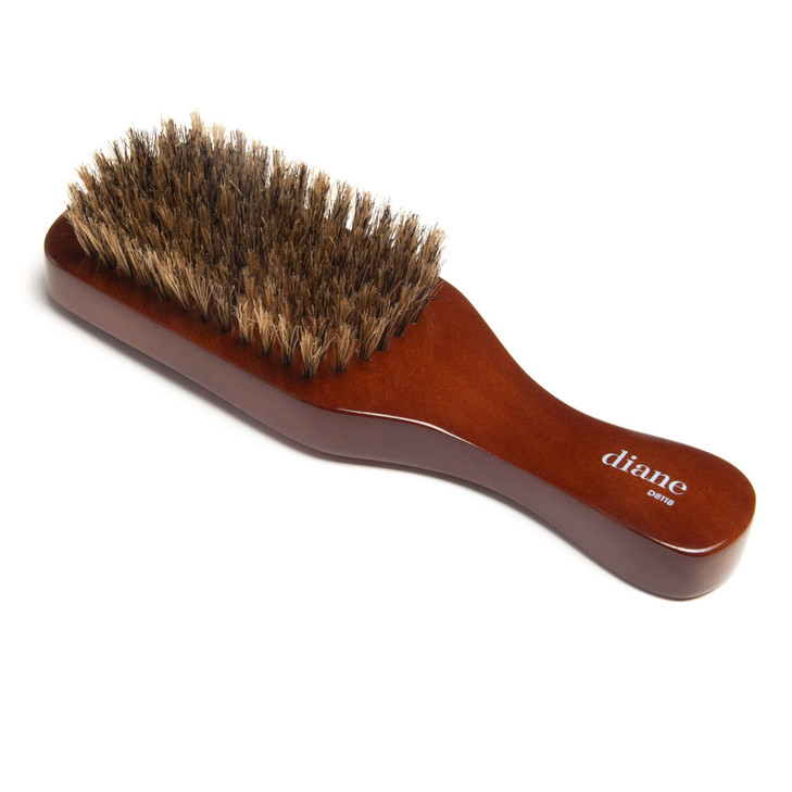Diane Premium 100 Boar Bristle Club Wave Brush for Men and Barbers Medium Bristles for Thick Coarse Hair Use for Detangl