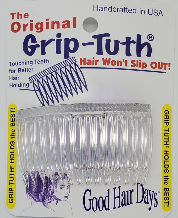 Good Hair Days GripTuth Combs 2 34 Side Combs For All Types Of Hair Decorative Styling Women Accessories Crystal Set Of