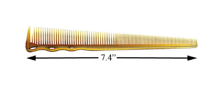YS Park 234 Short Hair Design Comb Long Camel