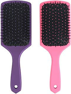 Mantello Detangling Paddle Brush for Curly and Thick Hair 2 PACK