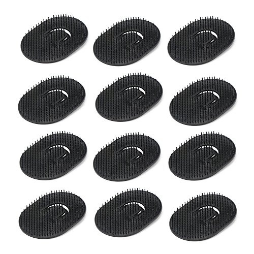 12pcs Palm Brush for Men Segbeauty Portable Hair Brushes Plastic Beard Comb Shampoo Brushes Pocket Comb Scalp Massage Br