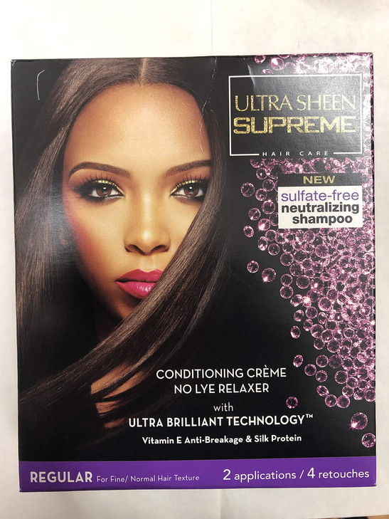 Ultra Sheen Supreme Conditioning Creme No Lye Relaxer with Ultra Brilliant Technology New Sulfate Neutralizing Shampoo V