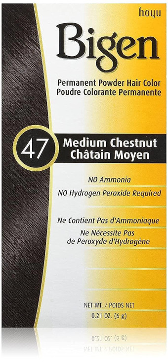 Bigen Permanent Powder Hair Color 47 Medium Chestnut, 0.21 Ounce (1) online at globaldelivered