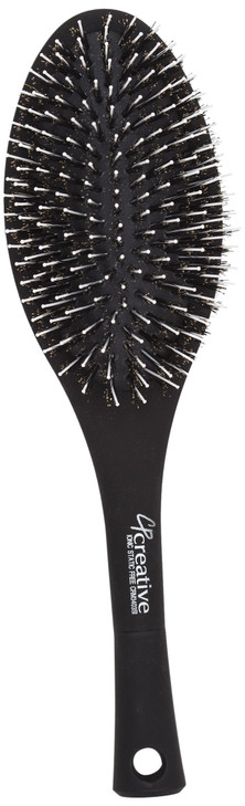 Creative Hair Brushes Static Free Paddle Hair Brush Boar Bristle Mix
