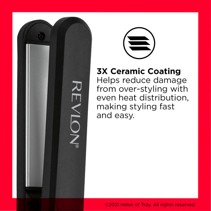 REVLON Perfect Heat Ceramic Digital Flat Iron 1 inch