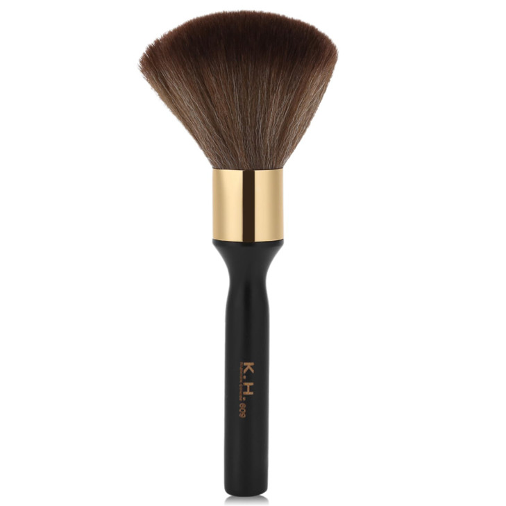 Neck Duster BrushBroken Hair Sweep BrushLong Handle Neck Face Cleaning Hairbrush Soft Barber Hairdressing Brush Hair Cut