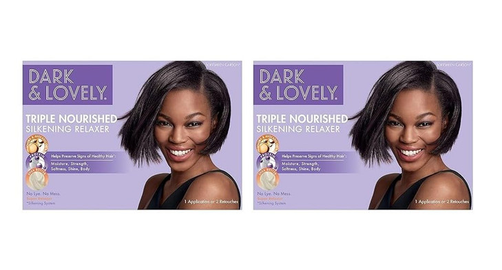 SoftSheenCarson Dark and Lovely Healthy Gloss 5 Moisturizing NoLye Relaxer with Shea Butter Super 2 Count
