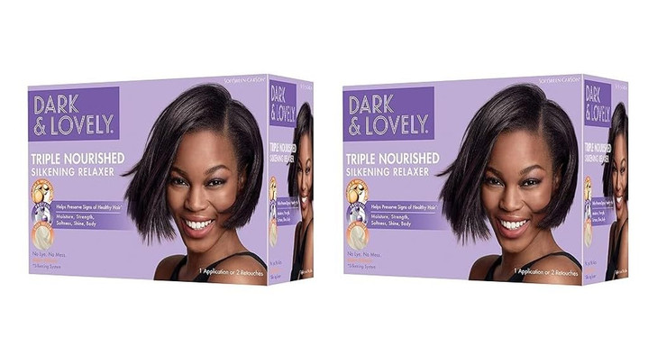 SoftSheenCarson Dark and Lovely Healthy Gloss 5 Moisturizing NoLye Relaxer with Shea Butter Super 2 Count