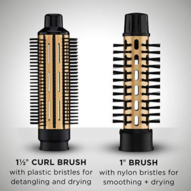 Conair 2in1 Hot Air Curling Combo Includes 15inch Curl Brush and 1inch Aluminum Bristle Brush