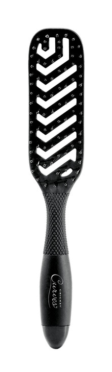 Cricket Curves Vent Hair Brush for Blow Drying and Styling AntiStatic Nylon Bristle Hairbrush for Long Short Thick Thin