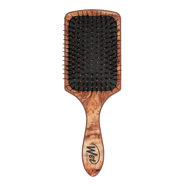 Wet Brush Paddle Hair BrushTraditional WoodUltraSoft IntelliFlexDetangling Bristles with AquaVentDesignForSpreading Hair