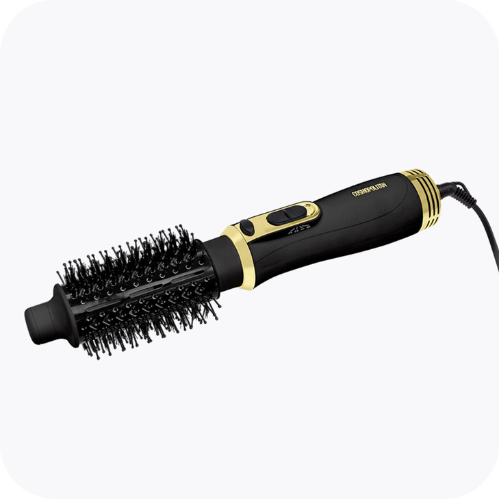 Cosmopolitan Hot Air Brush Styler Hot Brush for Styling Hair Heated Round Brush Blow Dryer with 3 Heat Cool Settings Hot