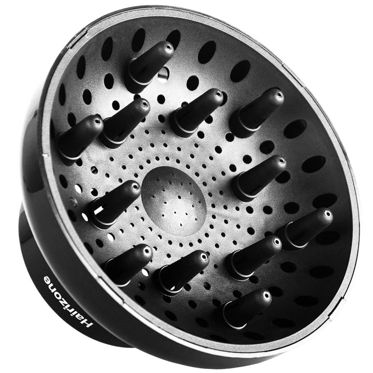 Hairizone Universal Hair Diffuser Adaptable for Blow Dryers with D17Inch to 26Inch for Curly or Wavy Hair Shiny Black