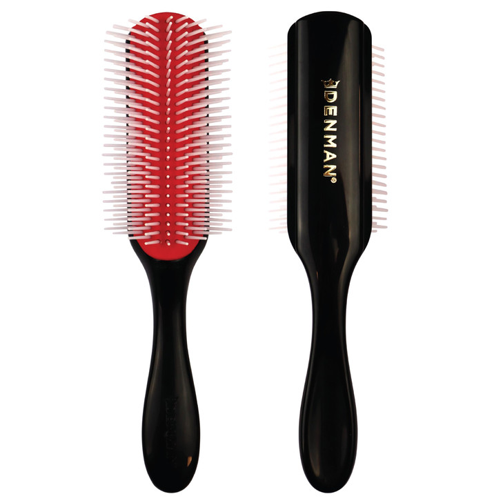 Denman D4 Original Curl Definer Styler Curly Hair Brush for Women Men 9 Row Detangling Curl Defining Brush for Smooth De