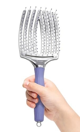 Olivia Garden Finger Brush ScalpHugging Vented Paddle Hair Brush FBLG Large