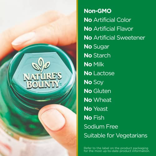 Nature's Bounty Chromium Picolinate, Supports Fat, Protein & Sugar Metabolism, Mineral Supplement, 800 mcg, 50 Tablets