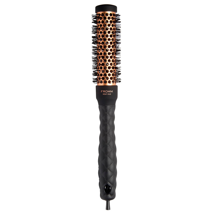 Fromm Heat Duo Copper x Ceramic 1 Round Brush for Expert Blowouts and Faster Hair Drying Roller Hairbrush for Antistatic