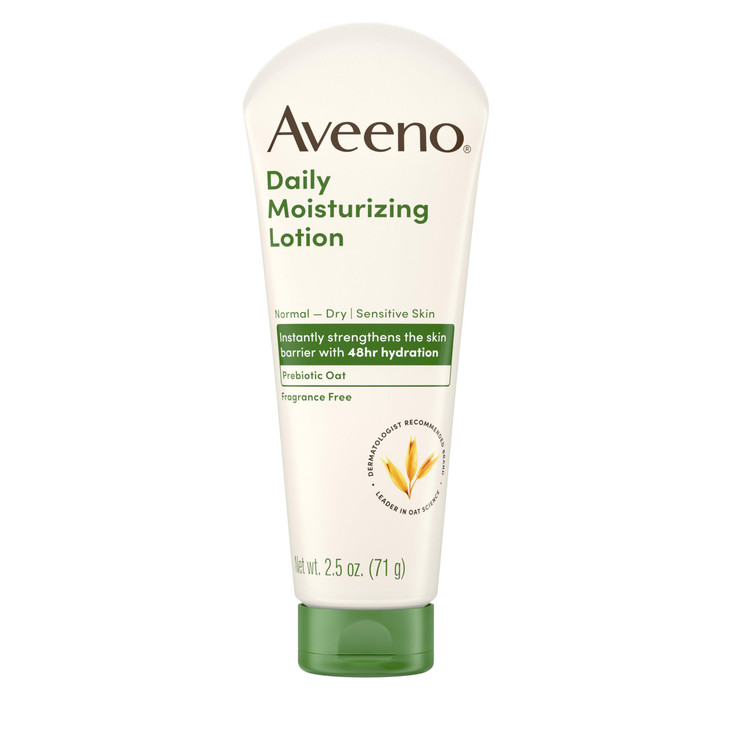Aveeno Daily Moisturizing Body Lotion with Soothing Prebiotic Oat, Gentle Lotion Nourishes Dry Skin With Moisture, Paraben-, Dye- & Fragrance-Free, N online at globaldelivered