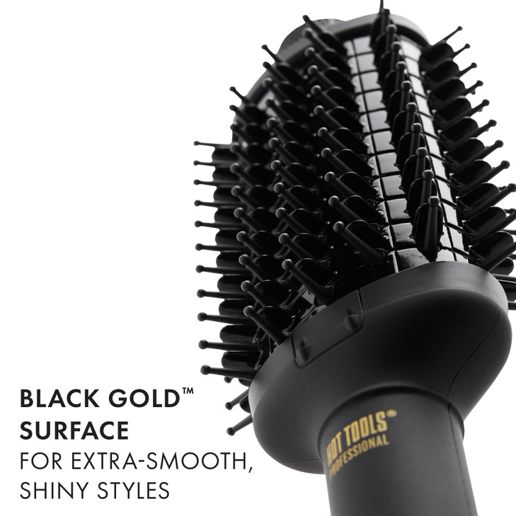 HOT TOOLS Pro Artist Heated Hair Styling Oval Brush BlackGold