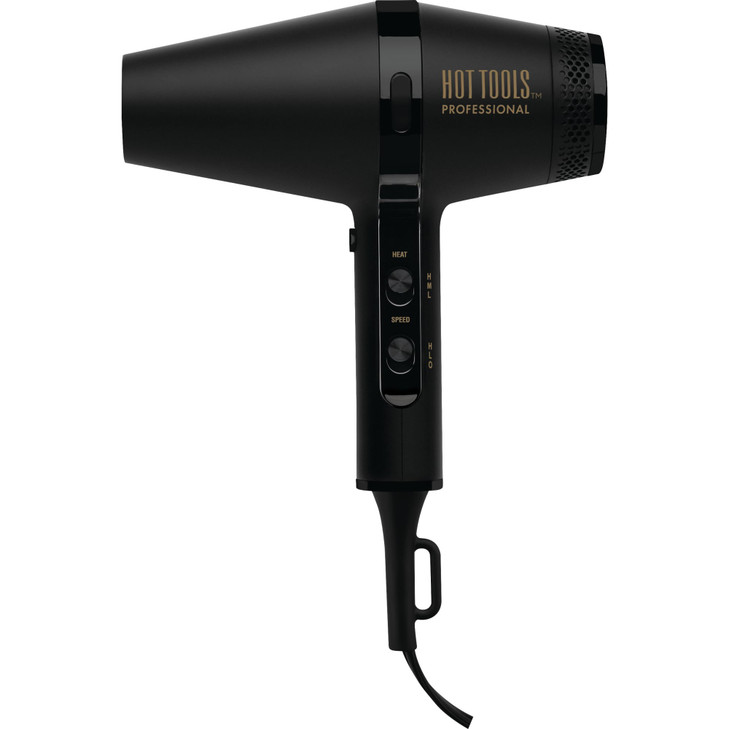 HOT Tools Pro Artist Black Gold Infrared Ionic Salon Dryer Fast Drying Styling and Smooth Results Black