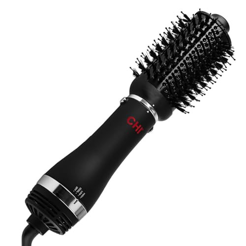 CHI Volumizer 4in1 Blowout Brush Hair Dryer Creates Smooth Silky Shiny Hair Four Interchangeable Attachments For Versati
