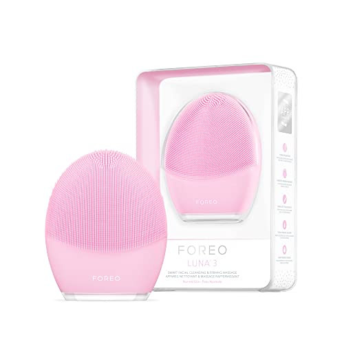 FOREO LUNA 3 Facial Cleansing Brush Normal Skin Anti Aging Face Massager Enhances Absorption of Facial Skin Care Product