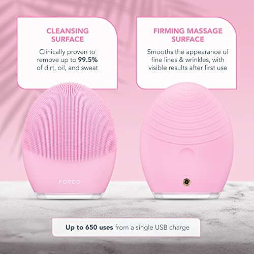 FOREO LUNA 3 Facial Cleansing Brush Normal Skin Anti Aging Face Massager Enhances Absorption of Facial Skin Care Product