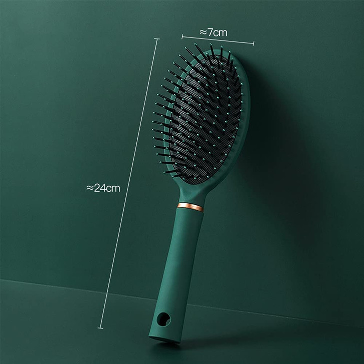 Reazana Detangling Brush AntiStatic Detangler Hair Brushes with Silicone Cushion Base Blow Drying Comb Nylon Bristle Pin