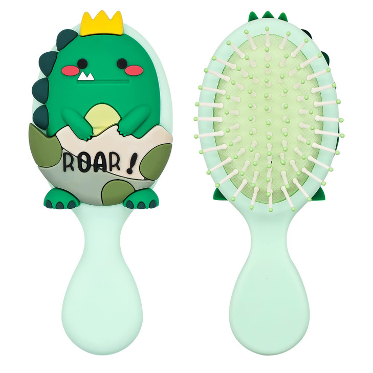 DINATIS Toddler Hair Brush Mini Hair Brush for Kids Travel Brush for Boys and Girls Baby Detangler Brush for Thin Hair D