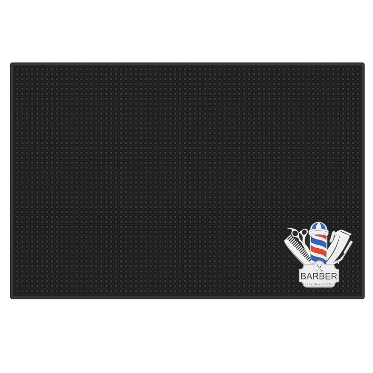 Barber Mat for Clippers Segbeauty Nonslip Barbershop Counter Mat 118x177inches PVC Black Flexible Thick Table Mat Work S