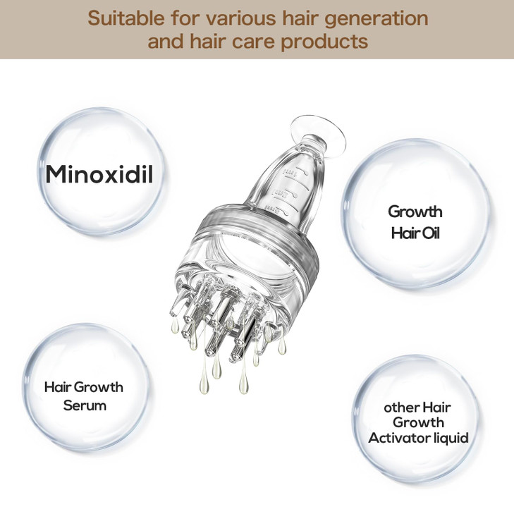 Scalp Applicator CombMinoxidil Applicator toolHair Oil Essential Serum Liquid Massager for Hair Growth Follicle Care Tre