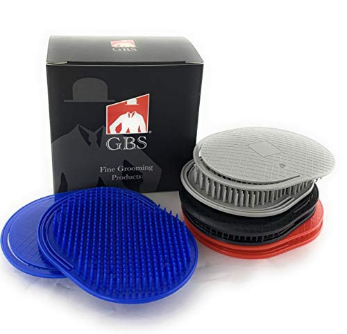 GENTS Palm Hair Brushes Colorful Portable Styling Combs for All Hair Types Ergonomic Grip for Easy Use Set of 8 Made in