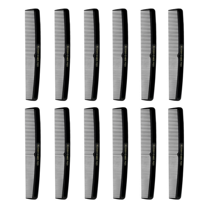 Allegro Combs 415 All Purpose Hair Combs Hair Styling combs Black Combs 12 Pcs