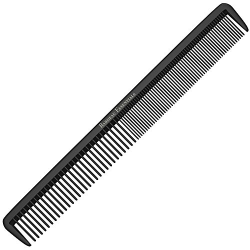 Hair Cutting Comb Professional 875 Black Carbon Fiber Anti Static Chemical And Heat Resistant Hair Combs For All Hair Ty