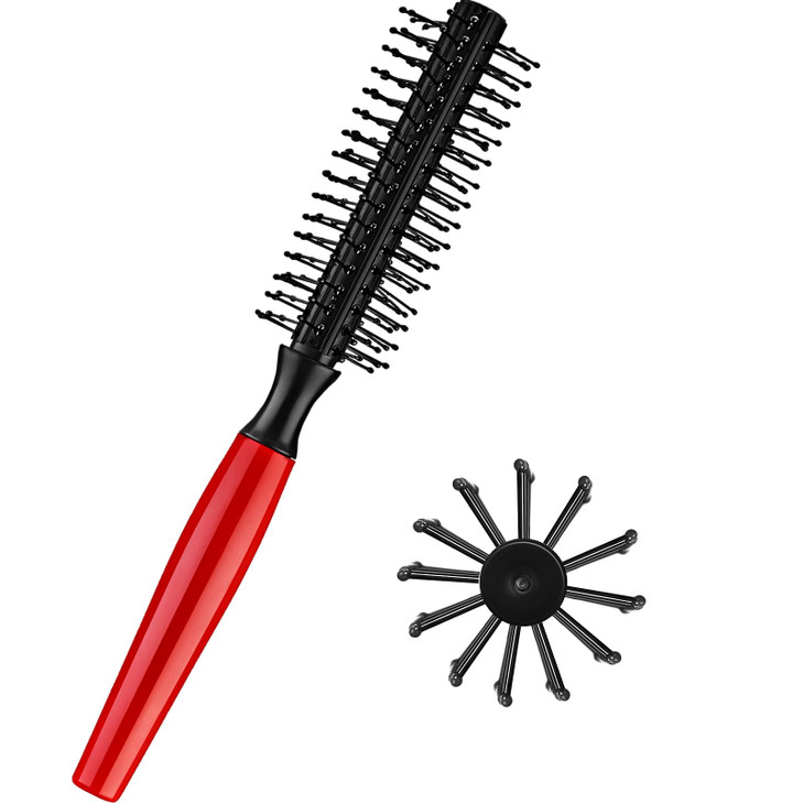 Boao Round Hair Brush 8 Row Quiff Roller Brush for Men 795 NonSlip Circle Hairbrush Mini Antistatic Hairbrush RPM Small