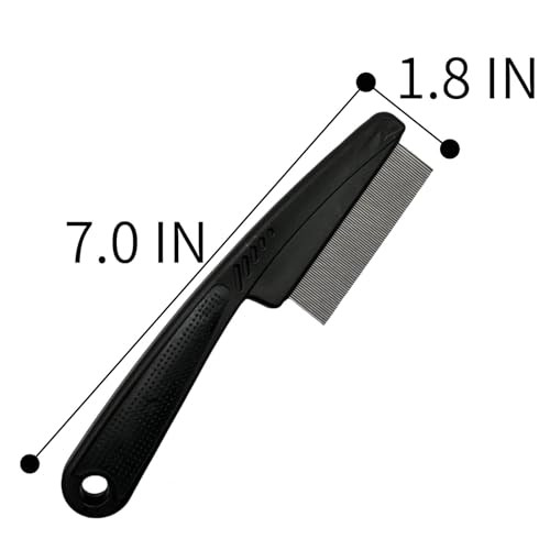 Yumflan Dandruff Comb Stainless Steel Fine Tooth Dandruff Remover Professional Scalp Comb Hair Comb for Kids and Adults