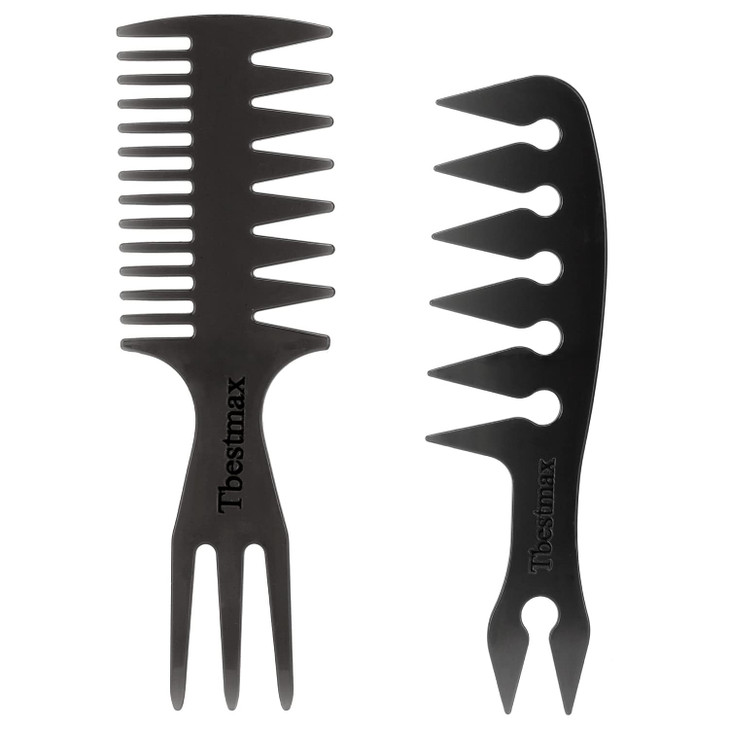 Hair Comb Styling Set Tail Combs Double Side Brushes Afro Pick Pik Comb African American Hair Brush Barber Accessories B