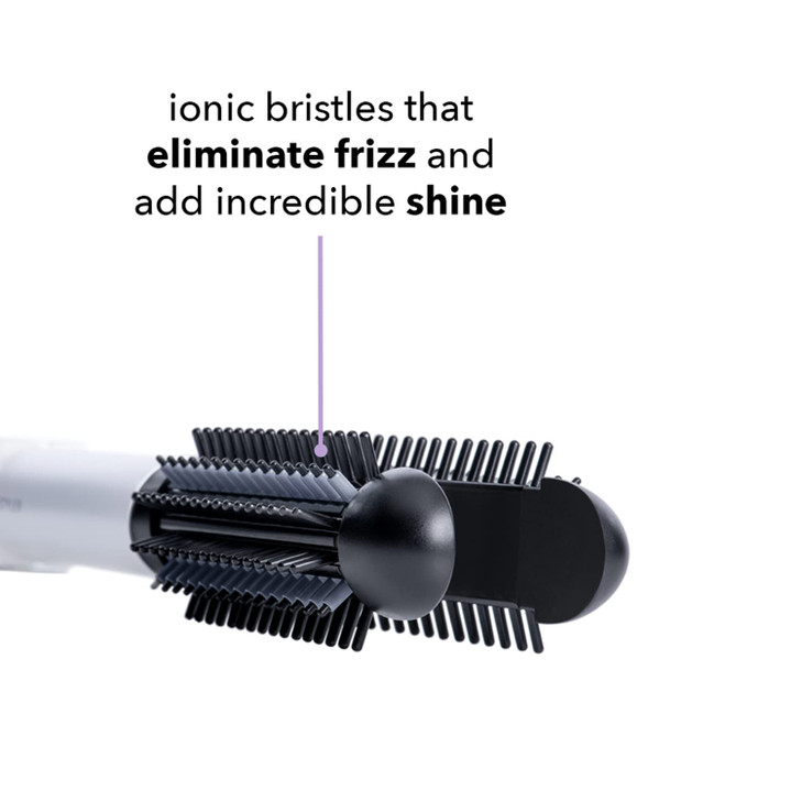 Instyler Freestyle Max Heated Round Brush with Straightening Iron 2in1 Styling Tool Four Heat Settings Dual Voltage Co