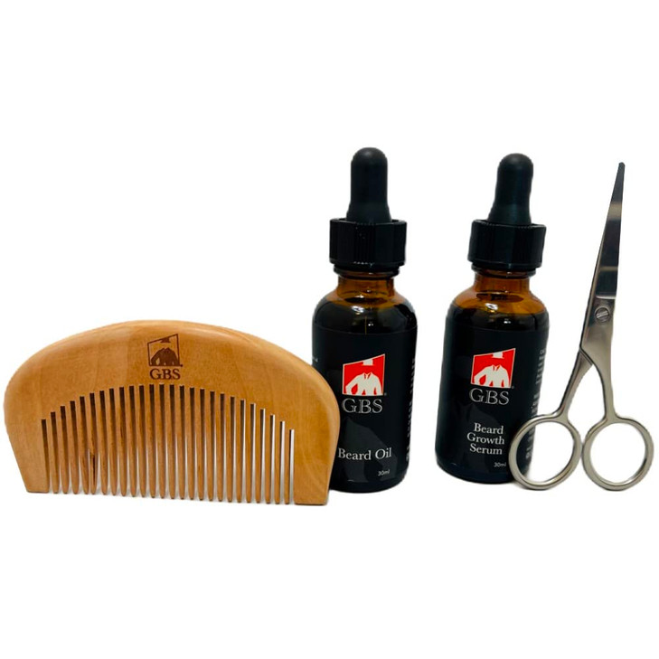 GBS Natural Wood Beard Comb For Men Facial Hair For Grooming Citrus Scented Conditioning Anti Dandruff Beard Oil 30ml Ci