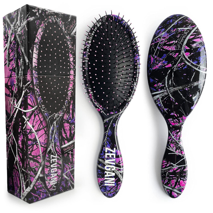ZEVGANI Detangling Brush UltraSoft Bristles for Women Kids Hair Detangler Smoothing Brush for Thick Curly Thin Long Shor