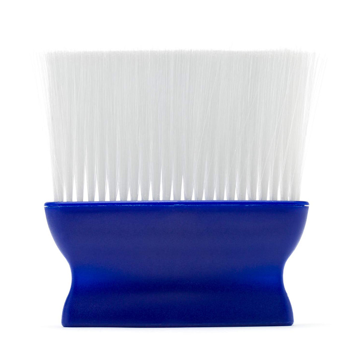 JOHNNY B Professional Barber Neck Duster with Soft Long Bristles Blue