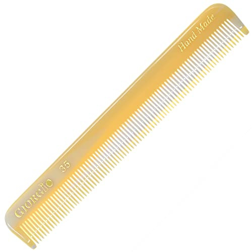 Giorgio G35 Handmade Fine Tooth Pocket Comb for Men Mustache and Beard Comb for Men Travel Combs for Everyday Grooming o