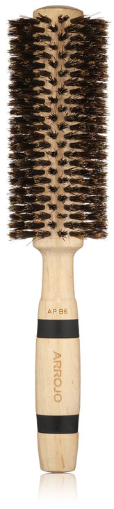 ARROJO Medium Round Hair Brush Medium Round Brush for Blow Drying Styling Boar Bristle Hair Brush for Volume Smoothness