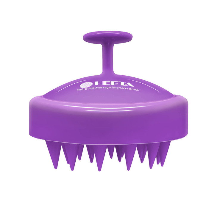 HEETA Scalp Massager Hair Growth Soft Silicone Scalp Scrubber Shampoo Brush for Exfoliation Dandruff Removal Head Massag