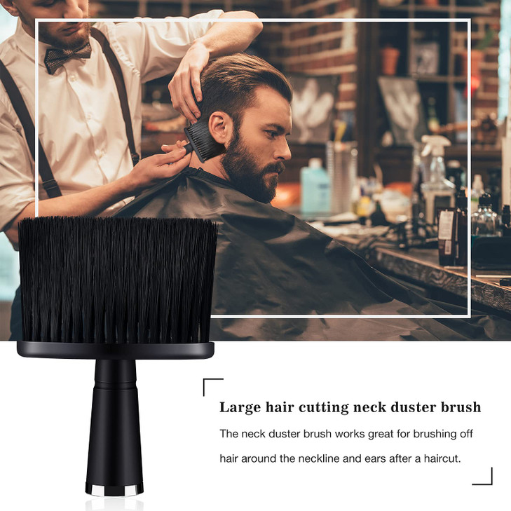 Patelai 2 Pcs Neck Duster Brush for Hair Cutting Barber Duster Soft Cleaning Face Brush Styling Fits for Hair Cutting an