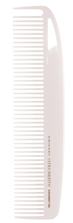 Cricket Ultra Smooth Coconut Dressing Comb Infused with Coconut Oil Keratin for FrizzFree Shine Ideal for Styling Smooth