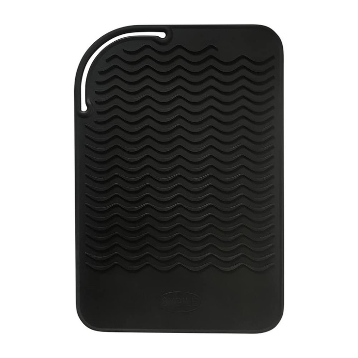Sygile 9 X 6 Silicone Heat Resistant Travel Mat AntiHeat Pad for Hair Straighteners Curling Irons Flat Irons and Other H